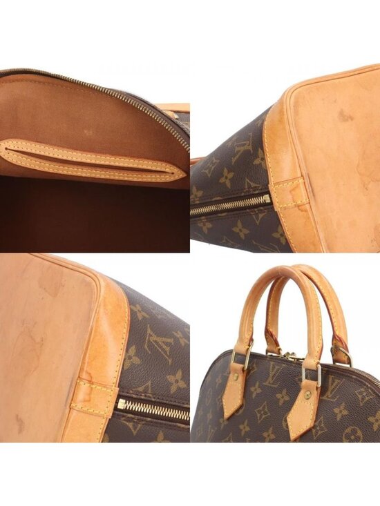 Louis Vuitton Alma Monogram Handbag Canvas Brown - Picture 9 of 10